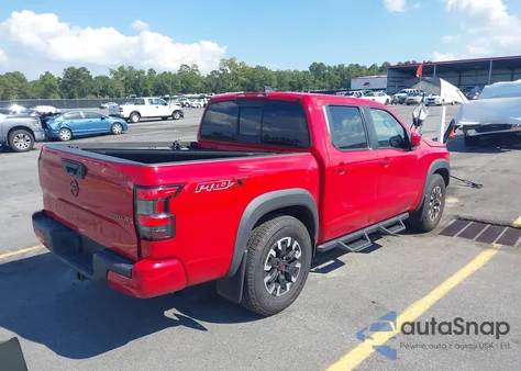 2022 Nissan Frontier Pro-X 4X2 z USA, uszkodzony, nr VIN 1N6ED1EJ4NN635666